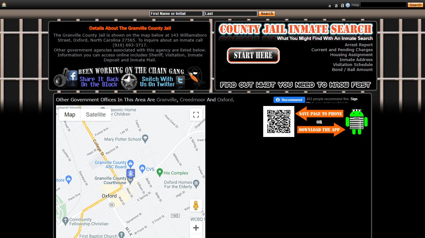 Granville County Jail - County Jail Inmate Search